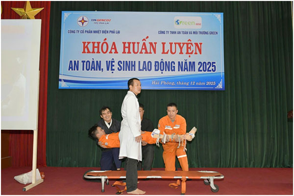 Nhiệt điện Phả Lại tổ chức huấn luyện nâng cao kỹ năng an toàn lao động, an toàn hóa chất cho cán bộ, công nhân viên -0