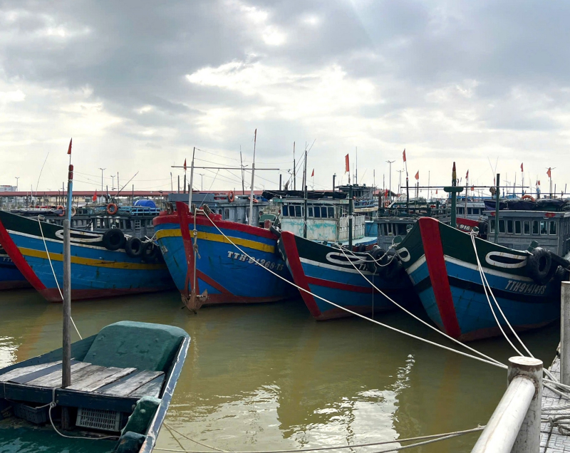 Nhiều tàu cá của ngư dân ở Huế nằm bờ  do chưa nhận được kinh phí hỗ trợ nhiên liệu -0