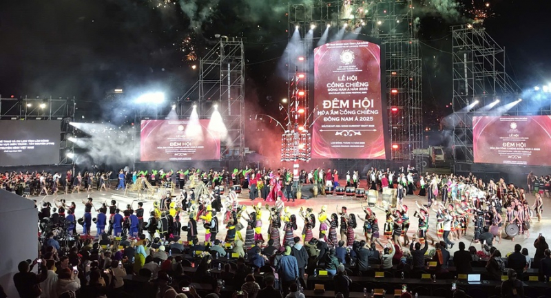 500 nghệ nhân Đông Nam Á hòa âm giai điệu cồng chiêng -0