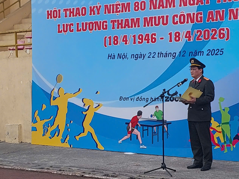 Khai mạc vòng loại Hội thao khối cơ quan Bộ Công an kỷ niệm 80 năm Ngày truyền thống lực lượng Tham mưu -0