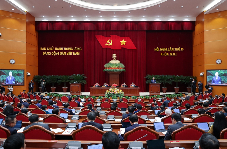 Thông cáo báo chí ngày làm việc thứ nhất Hội nghị Trung ương 15, khóa XIII -0