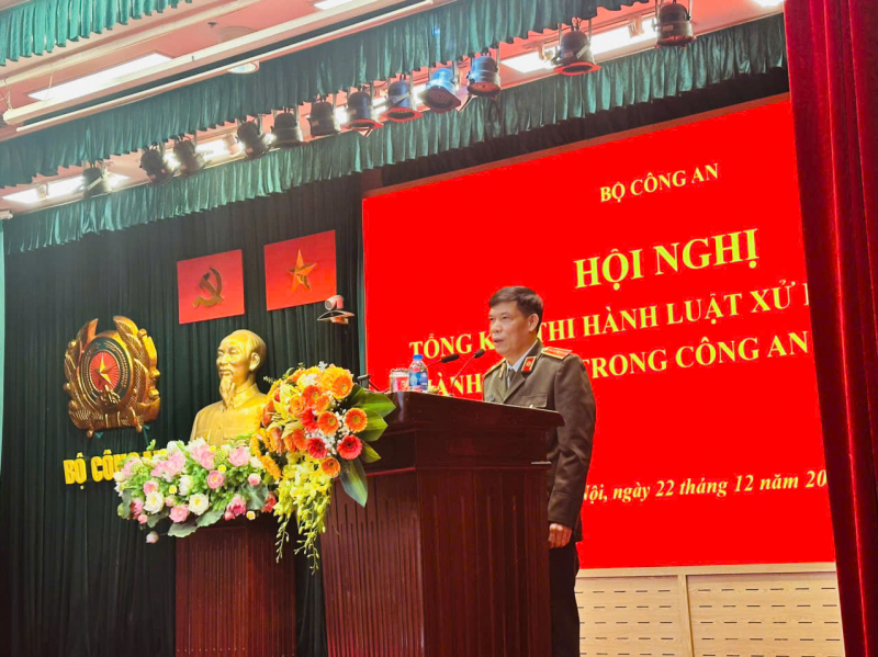 Tổng kết thi hành Luật Xử lý vi phạm hành chính trong CAND -0