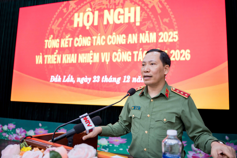 Công an Đắk Lắk kéo giảm 32,94% tội phạm trong năm 2025 -0