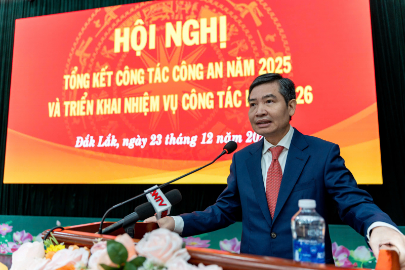 Công an Đắk Lắk kéo giảm 32,94% tội phạm trong năm 2025 -0