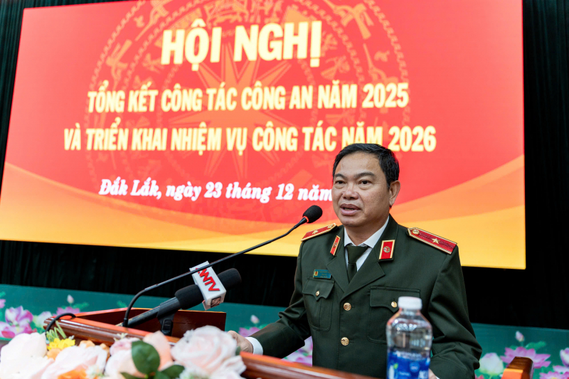 Công an Đắk Lắk kéo giảm 32,94% tội phạm trong năm 2025 -0