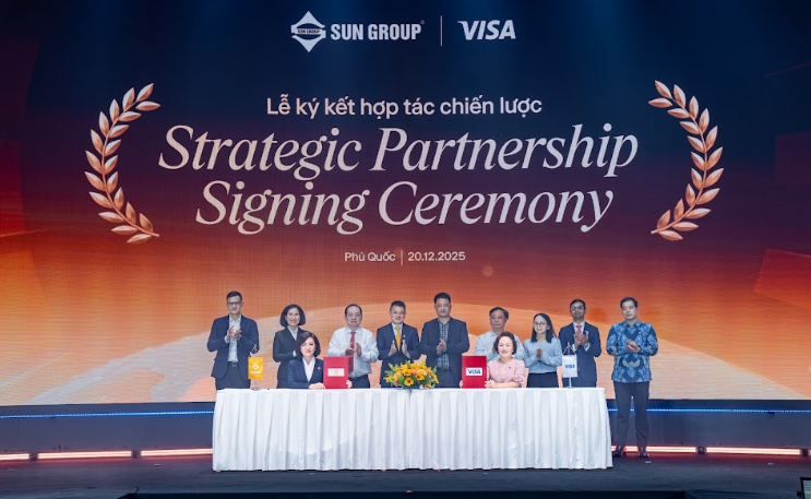 Sun Group ký kết hợp tác chiến lược toàn diện với Visa, thúc đẩy phát triển du lịch Việt Nam -0
