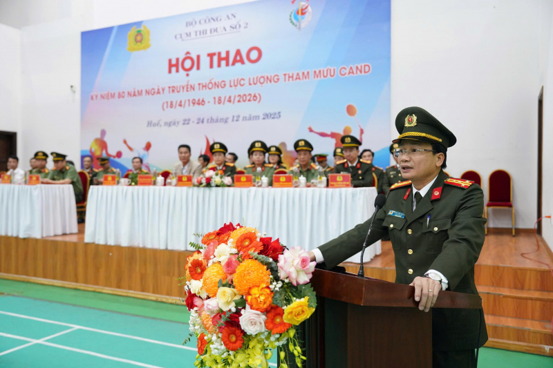 Cụm thi đua số 2- Bộ Công an khai mạc Hội thao kỷ niệm Ngày truyền thống lực lượng Tham mưu CAND -0