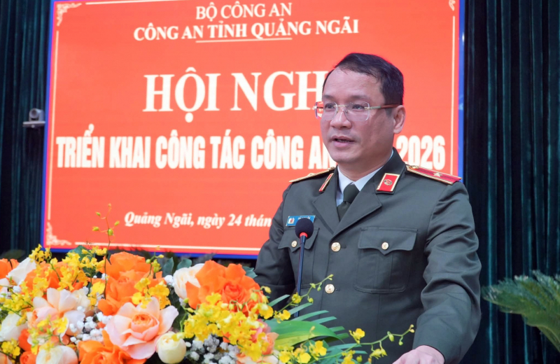 Công an tỉnh Quảng Ngãi khai mạc Hội nghị triển khai công tác năm 2026 -0
