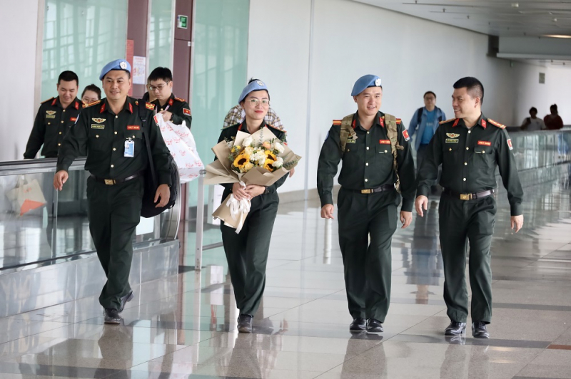 Tổ công tác gìn giữ hoà bình số 4 của Bộ Công an hoàn thành xuất sắc nhiệm vụ trở về -0