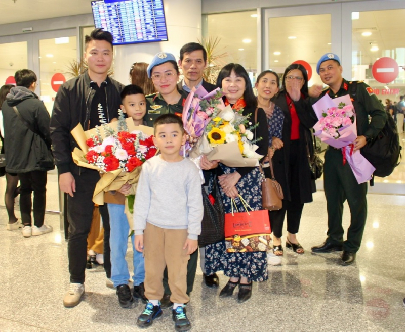 Tổ công tác gìn giữ hoà bình số 4 của Bộ Công an hoàn thành xuất sắc nhiệm vụ trở về -0