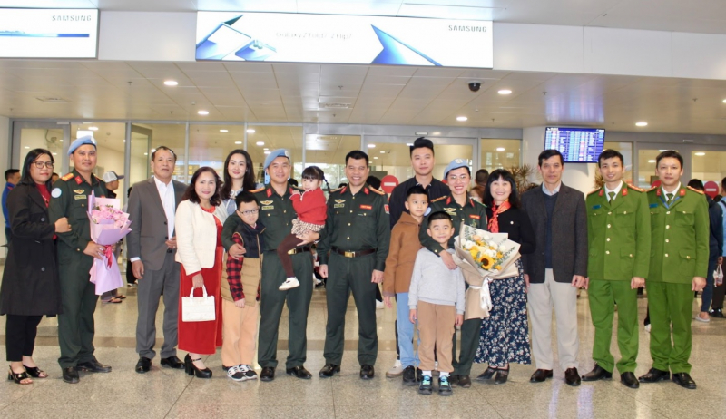 Tổ công tác gìn giữ hoà bình số 4 của Bộ Công an hoàn thành xuất sắc nhiệm vụ trở về -0