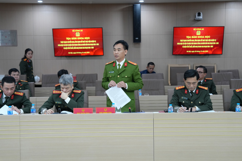 Đẩy mạnh chuyển giao, ứng dụng kết quả thực hiện nhiệm vụ khoa học xã hội và nhân văn trong CAND -0