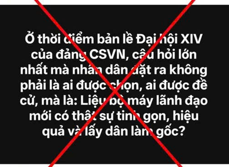 Vạch trần mưu đồ chống phá công tác nhân sự Đại hội Đảng -0