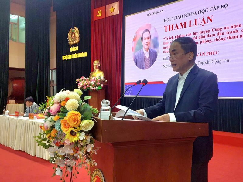 Lực lượng CAND là thanh bảo kiếm trong đấu tranh phòng, chống tiêu cực, bảo vệ Đảng -0