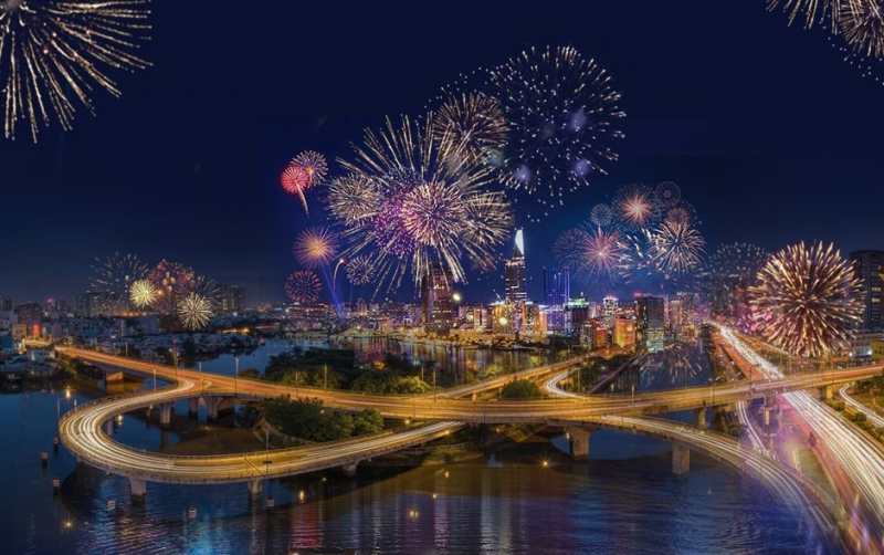 TP Hồ Chí Minh tổ chức bắn pháo hoa tại 6 điểm đón chào năm mới 2026 -0