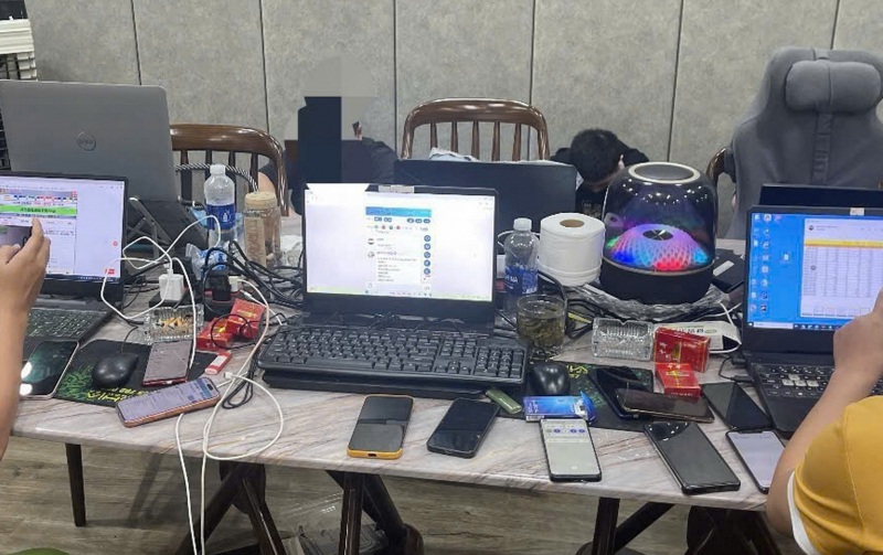 Bắt quả tang 5 tụ điểm đánh bạc trực tuyến liên quan hàng chục người nước ngoài -0