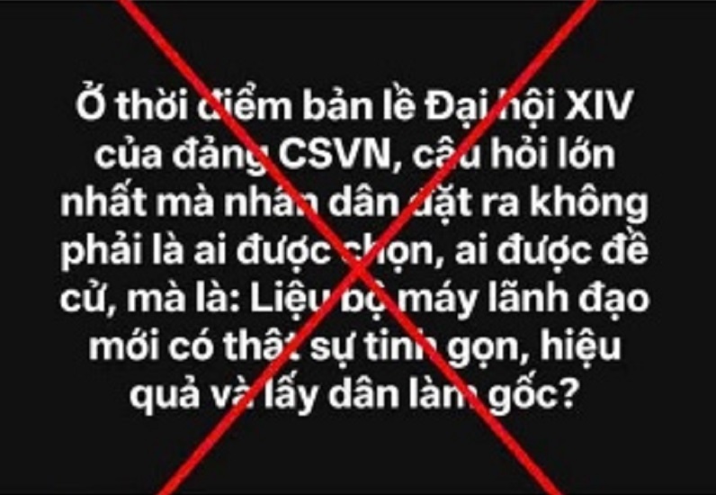 Vạch trần mưu đồ chống phá  công tác nhân sự Đại hội Đảng -0