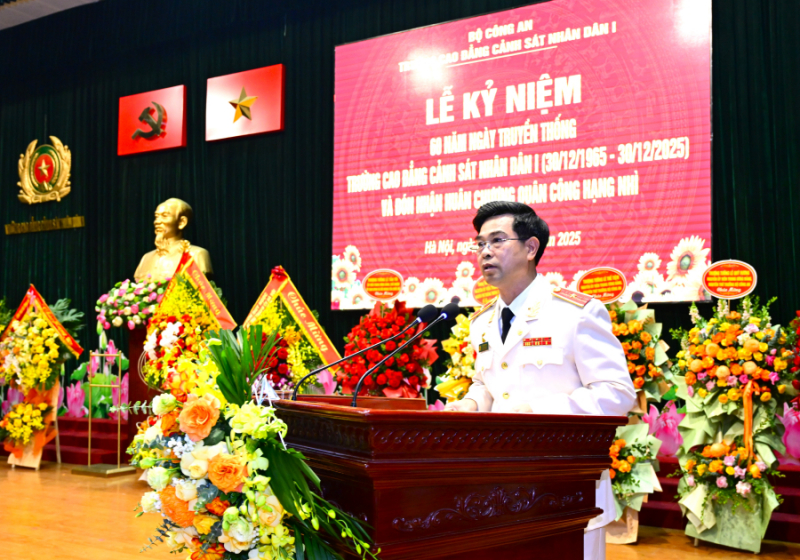 Trường Cao đẳng CSND I kỷ niệm 60 năm ngày truyền thống và đón nhận Huân chương Quận công hạng Nhì -0