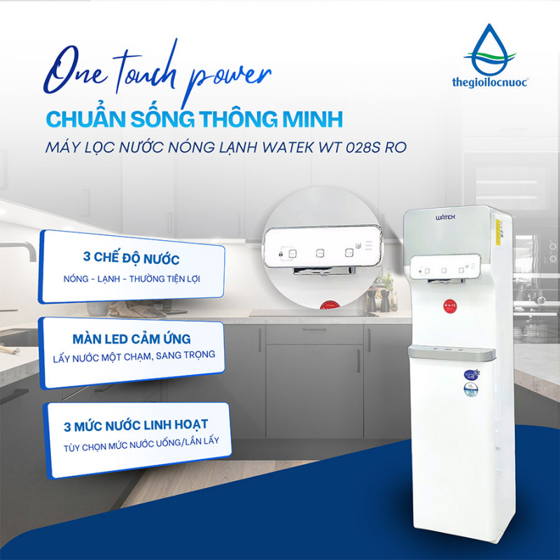 Máy lọc nước Watek WT-028S-RO chuẩn mực mới cho gia đình và công sở -0