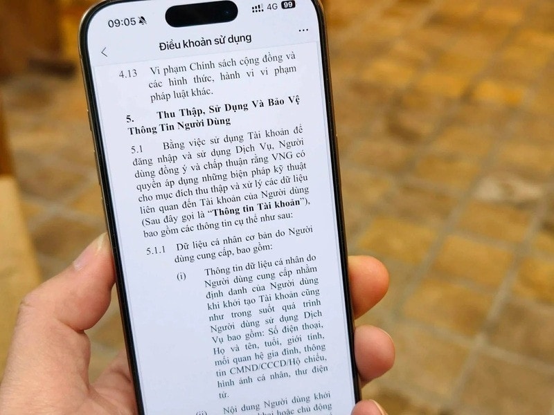 Yêu cầu VNG rà soát việc cập nhật Thỏa thuận sử dụng dịch vụ Zalo và bảo vệ thông tin người tiêu dùng trên nền tảng Zalo -0