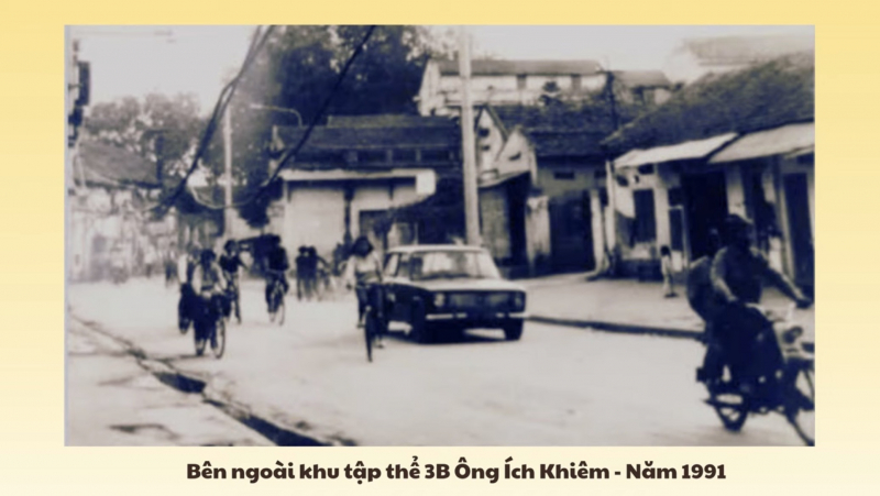 bãªn ngoã i khu táº­p thá»ƒ 3b ã”ng ãch khiãªm - näƒm 1991.jpg -0