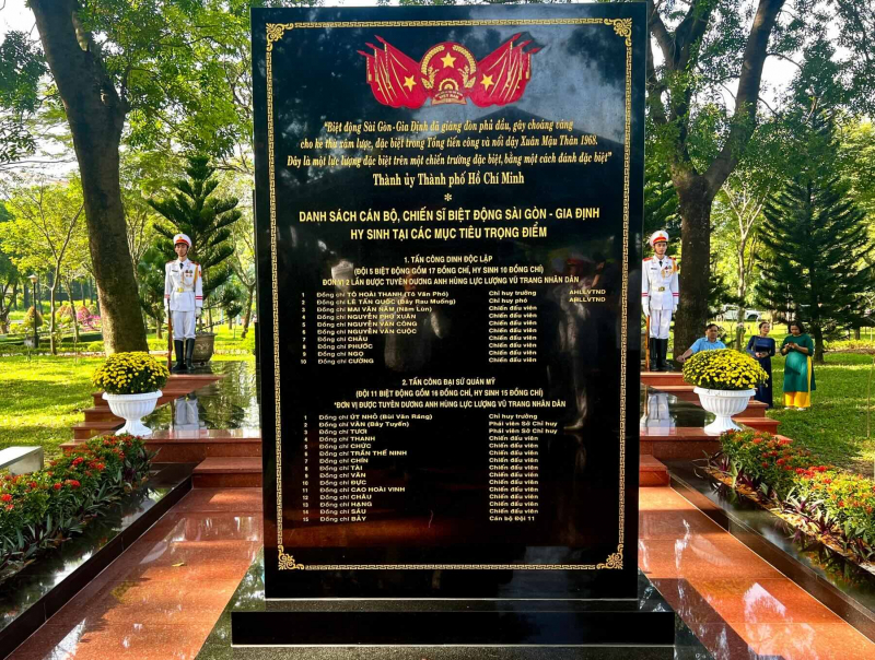 Khánh thành Bia tưởng niệm cán bộ, chiến sĩ Biệt động Sài Gòn – Gia Định -0