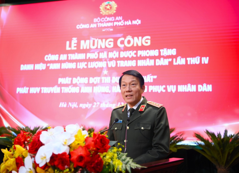 Hanoi City Police Department receives fourth “Hero of the People’s Armed Forces” title -0