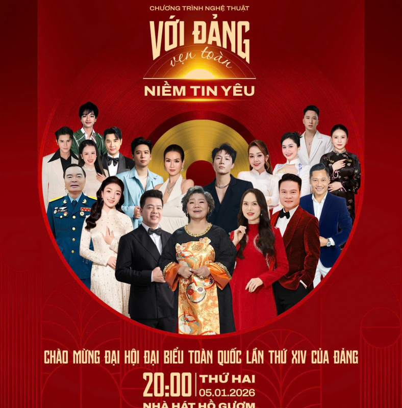 Nghệ sĩ nổi tiếng trên sóng phát thanh hội ngộ trong chương trình “Với Đảng vẹn toàn niềm tin yêu”   -0