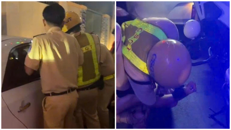 Truy đuổi, khống chế đối tượng say xỉn, 