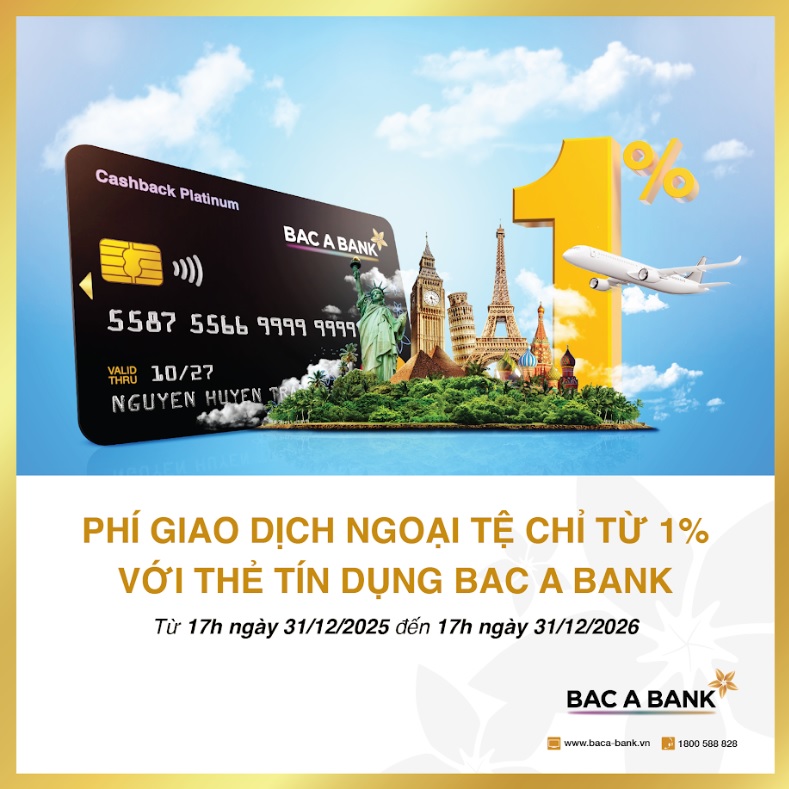 Hứng khởi bắt đầu hành trình năm châu cùng thẻ tín dụng BAC A BANK -0