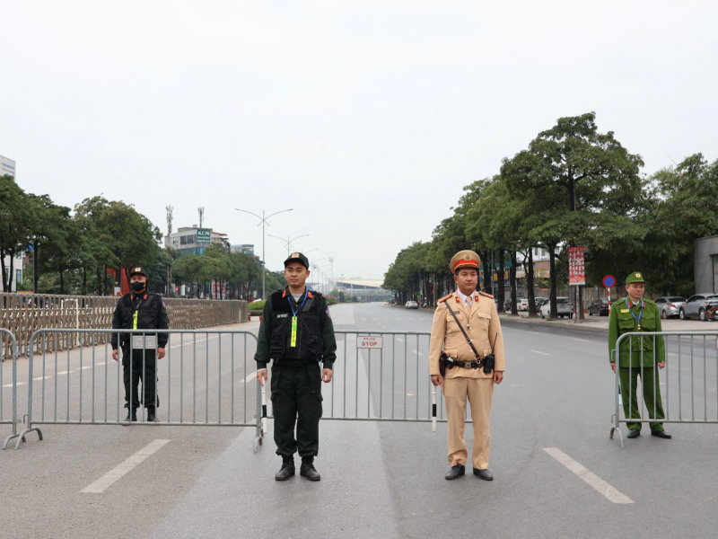 Hà Nội siết chặt giao thông phục vụ diễn tập bảo vệ Đại hội XIV -0