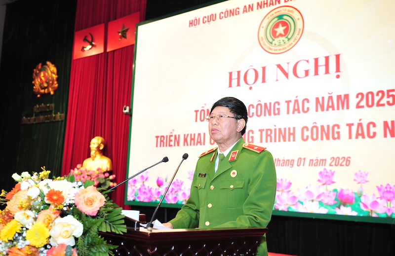 Ngày 7/1, Hội Cựu Công an nhân dân TP Hà Nội tổ chức Hội nghị tổng kết công tác năm 2025, triểnkhai chương trình công tác năm 2026. -0