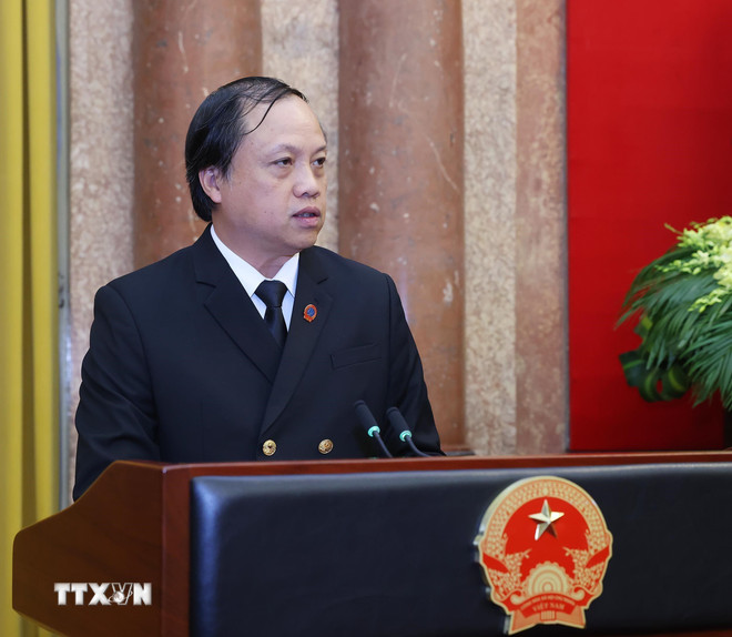 Trao quyết định bổ nhiệm hai Phó Chánh án Tòa án Nhân dân Tối cao -0