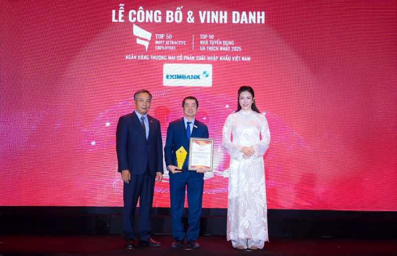 Eximbank được vinh danh 3 hạng mục Top 10 – Top 50 – Top 500 nhà tuyển dụng và môi trường làm việc tốt nhất Việt Nam năm 2025 -0