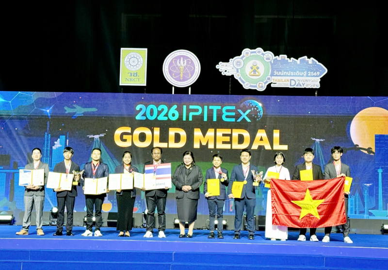 Đoàn học sinh Việt Nam đạt thành tích ấn tượng tại Cuộc thi Quốc tế về Sở hữu trí tuệ, Sáng chế, Đổi mới và Công nghệ – IPITEx 2026 -0