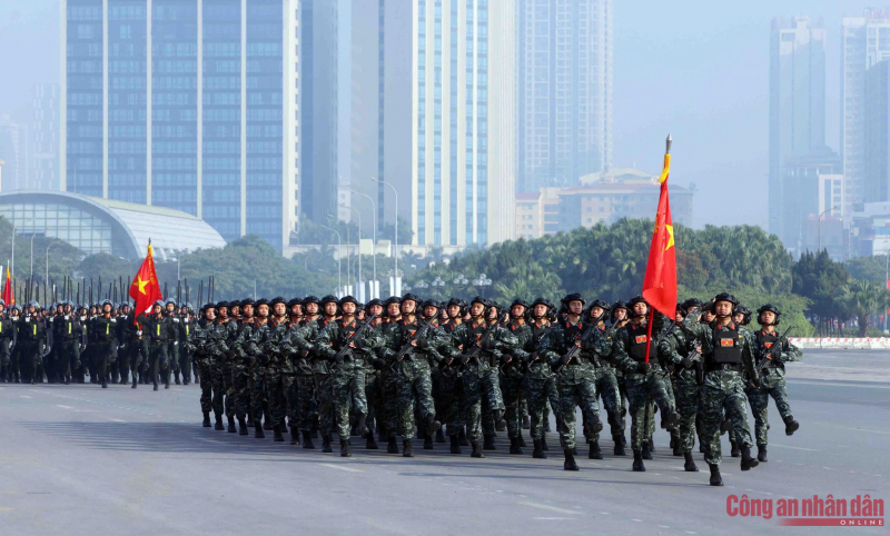 Những khoảnh khắc ấn tượng tại Lễ xuất quân và diễn tập các phương án bảo vệ Đại hội XIV của Đảng -0