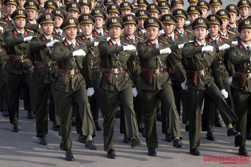 Những khoảnh khắc ấn tượng tại Lễ xuất quân và diễn tập các phương án bảo vệ Đại hội XIV của Đảng -0