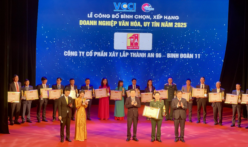 Công bố “Doanh nghiệp Văn hóa, Uy tín năm 2025