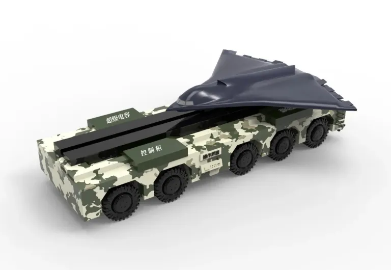 Lộ hình ảnh máy phóng điện từ  trên xe bánh hơi của Trung Quốc -0