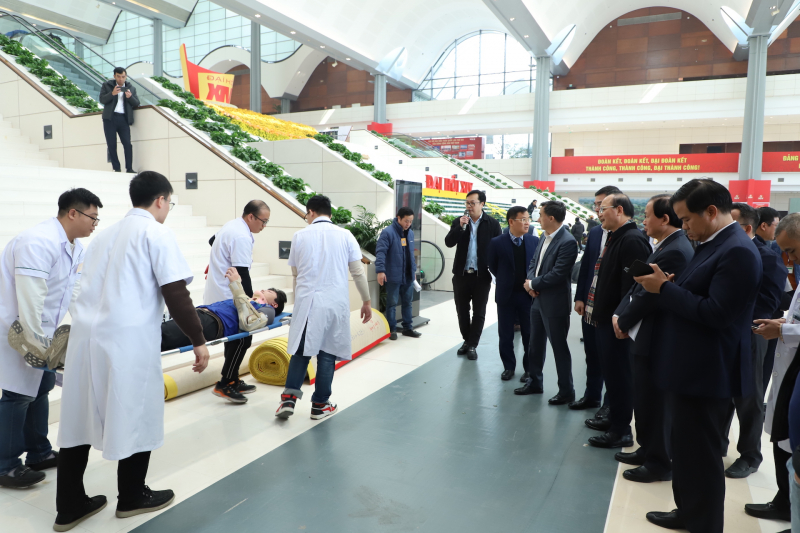 Diễn tập đảm bảo công tác y tế phục vụ Đại hội Đại biểu toàn quốc lần thứ XIV của Đảng -0