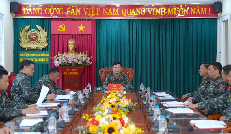 Lực lượng Cảnh sát cơ động sẵn sàng phương án, bảo đảm ANTT Đại hội XIV của Đảng -1