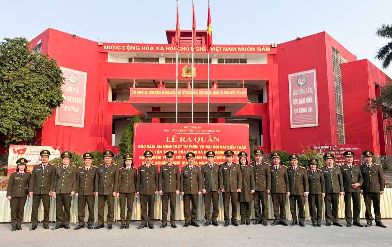 Học viện Chính trị CAND ra quân bảo đảm ANTT Đại hội XIV của Đảng -0