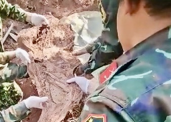 Tìm kiếm, quy tập được 4 hài cốt liệt sĩ tại xã Đakrông, tỉnh Quảng Trị -0