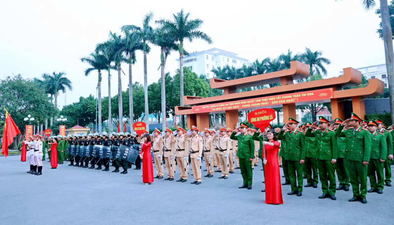 Công an Ninh Bình tăng cường ANTT Đại hội XIV của Đảng tại 