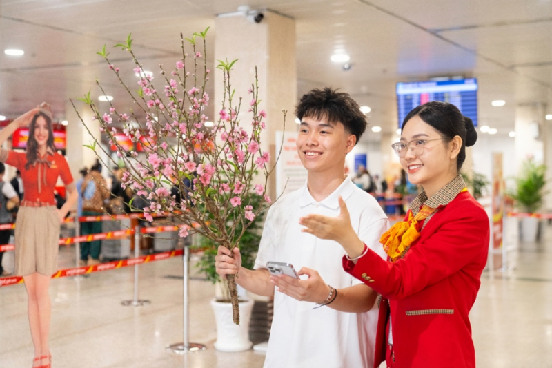 Từ hôm nay, hàng không Vietjet nhận vận chuyển mai, đào Tết Nguyên đán 2026 -0