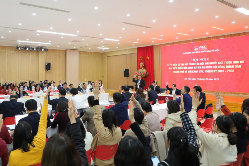 Cử tri nhất trí giới thiệu Giám đốc ĐHQGHN Hoàng Minh Sơn ứng cử đại biểu Quốc hội khóa XVI -0