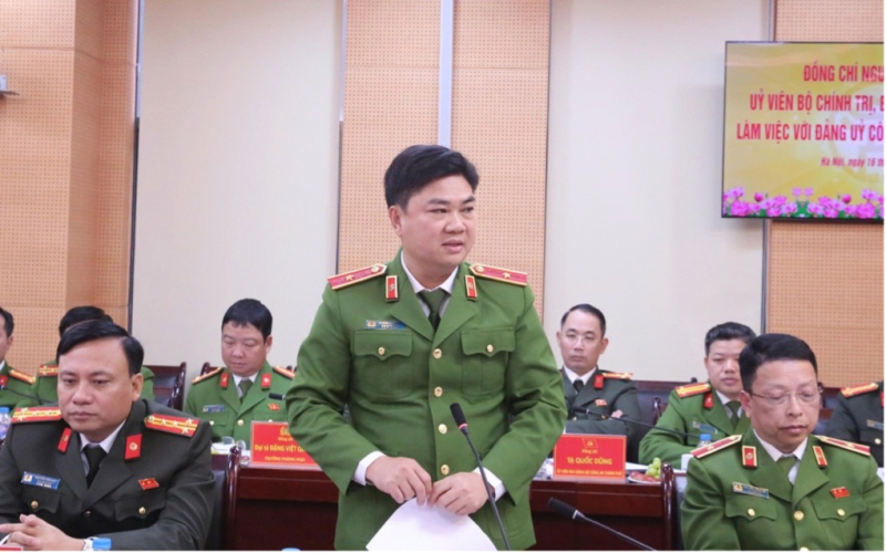 Bí thư Thành ủy Hà Nội làm việc với Đảng ủy Công an thành phố Hà Nội -0