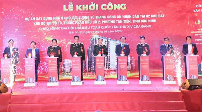 Khởi công dự án xây dựng nhà ở cho lực lượng vũ trang CAND tại phường Tân Tiến, tỉnh Bắc Ninh -2