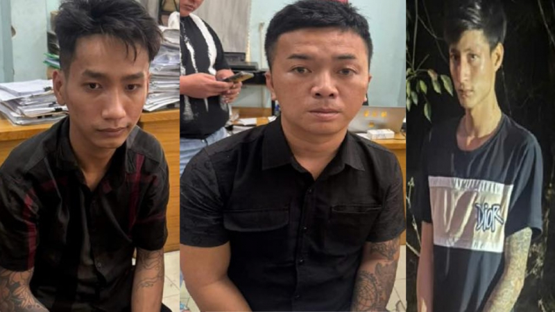 Hai cô gái đi trên đường thì bị 3 đối tượng chặn cướp xe máy -0