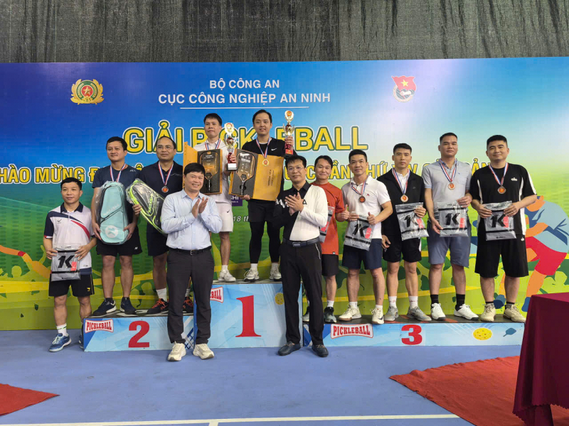 Sôi nổi Giải Pickleball chào mừng Đại hội Đảng lần thứ XIV do Cục Công nghiệp an ninh tổ chức -0